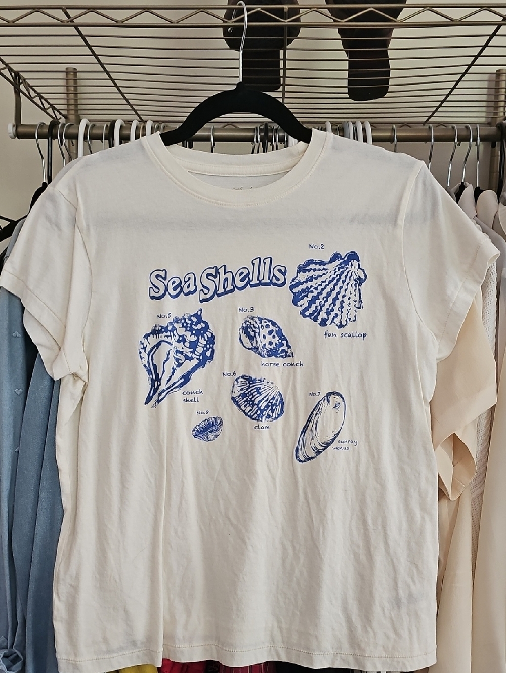 Universal Thread Cream Graphic Tee with Black Accent